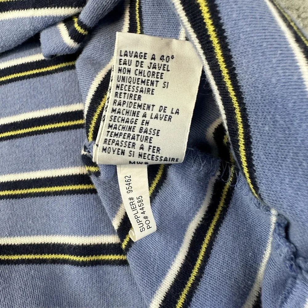 Polo Ralph Lauren Polo Shirt‎ Men's Large Blue Striped Yellow Pony Preppy